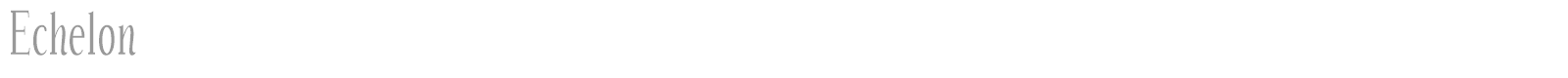 Echelon font preview